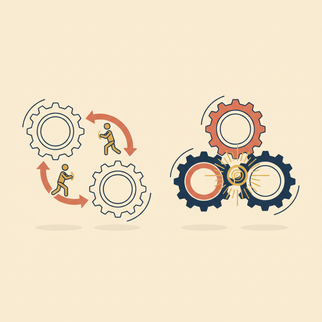 Your Systems Don't Talk. You're the Human API.
